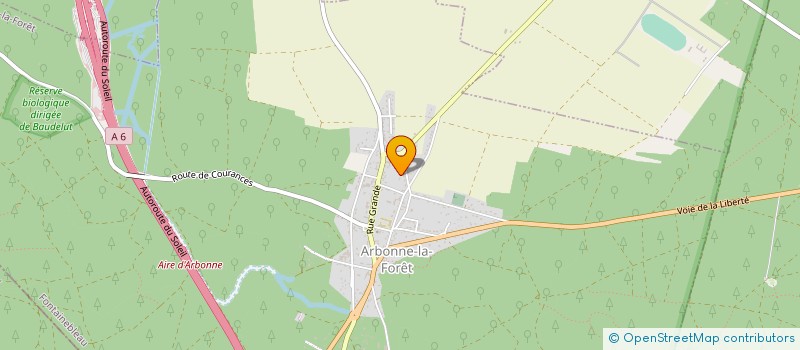 localisation de l'entreprise SCI HCF LANGLOIS  ARBONNE-LA-FORET