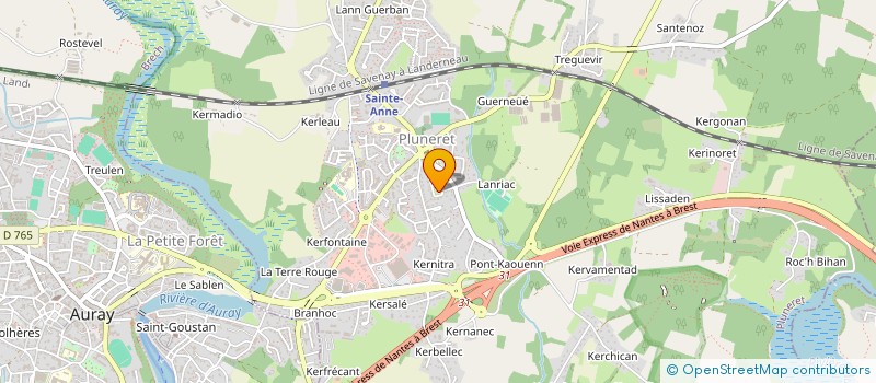 localisation de l'entreprise SCI HCI  PLOEMEL