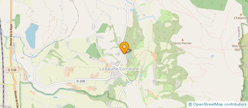 localisation de l'entreprise SCI HCJ LOUIS MASSON  LA BAUME-CORNILLANE