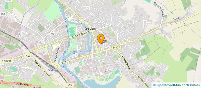 localisation de l'entreprise SCI HCL  SEDAN