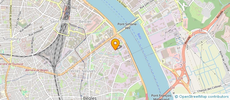 localisation de l'entreprise SCI HCLC à BEGLES