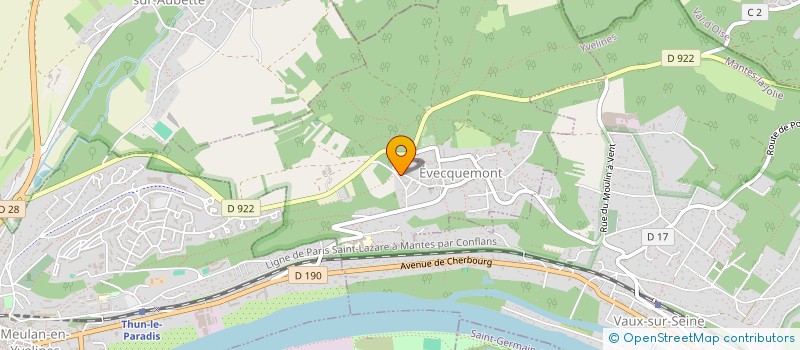 localisation de l'entreprise SCI HCLH  EVECQUEMONT