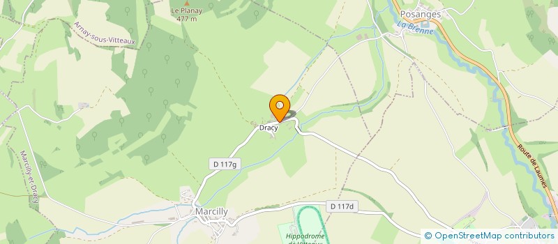 localisation de l'entreprise SCI HCMD  MARCILLY-ET-DRACY