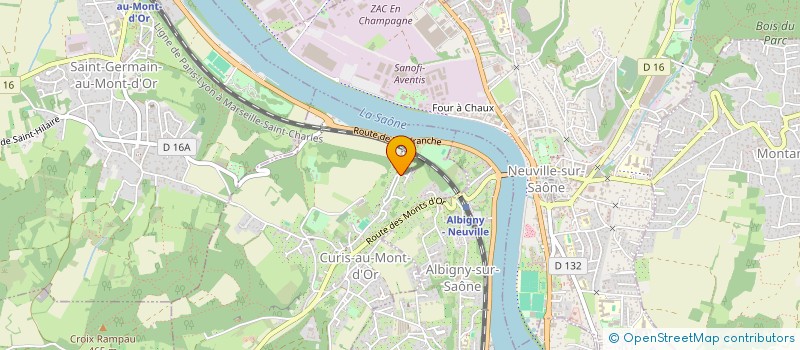 localisation de l'entreprise SCI HCMO  CURIS-AU-MONT-D'OR