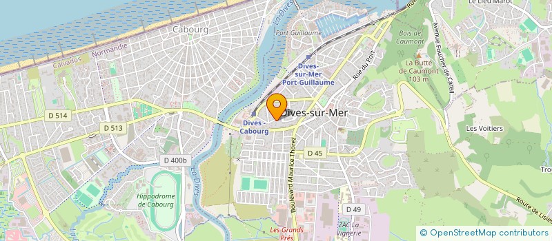 localisation de l'entreprise SCI HCP à DIVES-SUR-MER