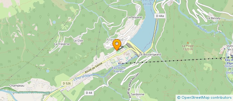 localisation de l'entreprise SCI HCPM  ALLEMOND