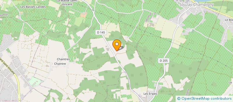 localisation de l'entreprise SCI HCR  SAUMUR