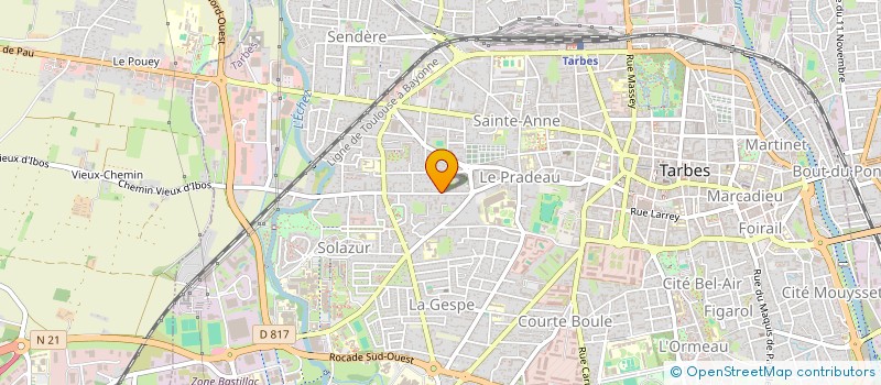 localisation de l'entreprise SCI HCV  TARBES