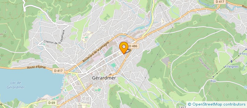 localisation de l'entreprise SCI HCW  GERARDMER