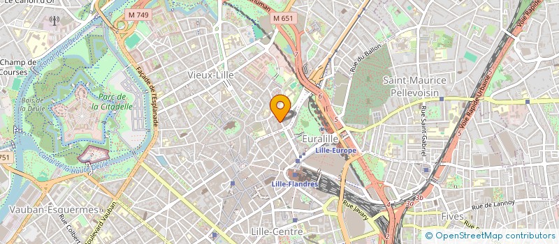 localisation de l'entreprise SCI HD à LILLE