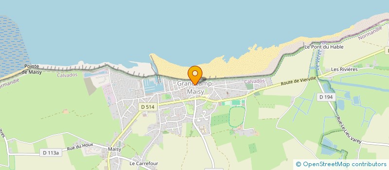 localisation de l'entreprise SCI HD  GRANDCAMP-MAISY