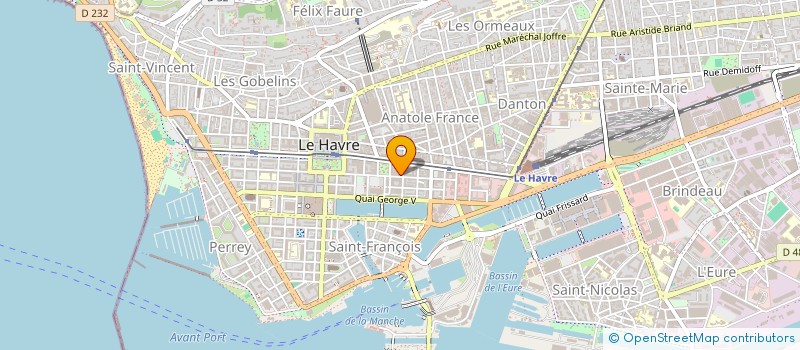 localisation de l'entreprise SCI HD à LE HAVRE