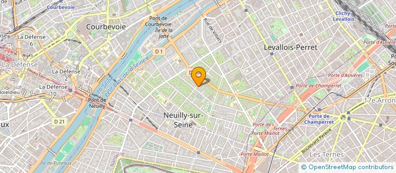 localisation de l'entreprise SCI HD à NEUILLY-SUR-SEINE