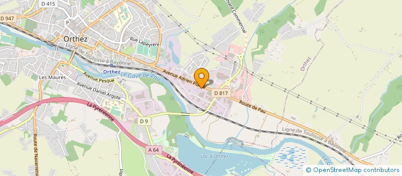 localisation de l'entreprise SCI HD LUCHON  ORTHEZ