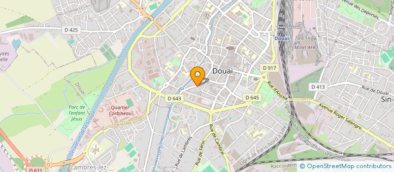 localisation de l'entreprise SCI HDAD à DOUAI