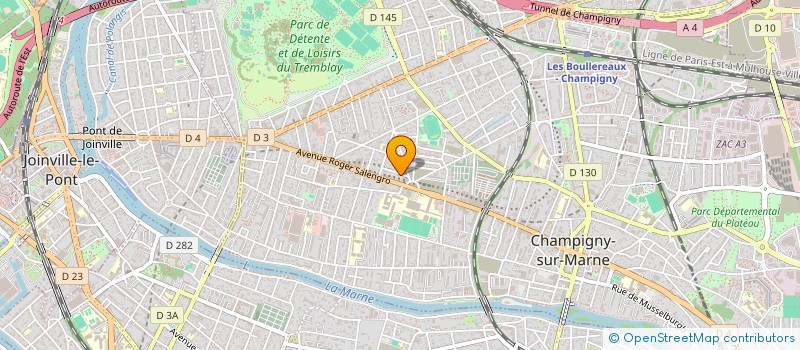 localisation de l'entreprise SCI HDB INVESTISSEMENTS  CHAMPIGNY-SUR-MARNE