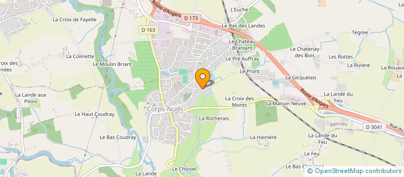 localisation de l'entreprise SCI HDC  CORPS-NUDS