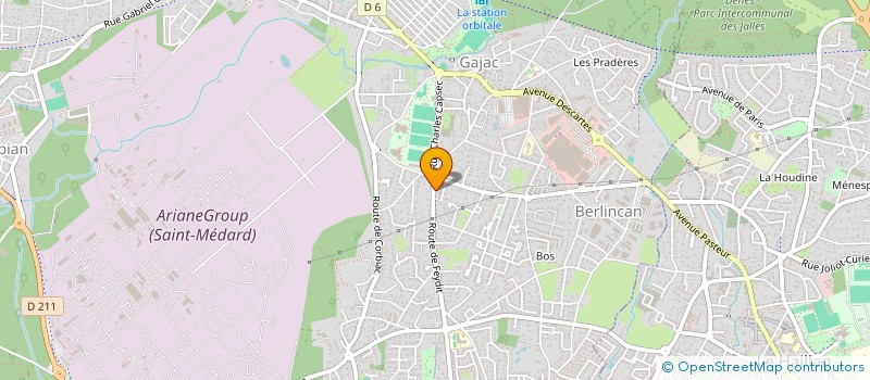 localisation de l'entreprise SCI HDD  SAINT-MEDARD-EN-JALLES