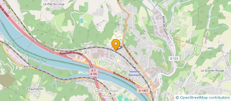 localisation de l'entreprise SCI HDDA  VIENNE