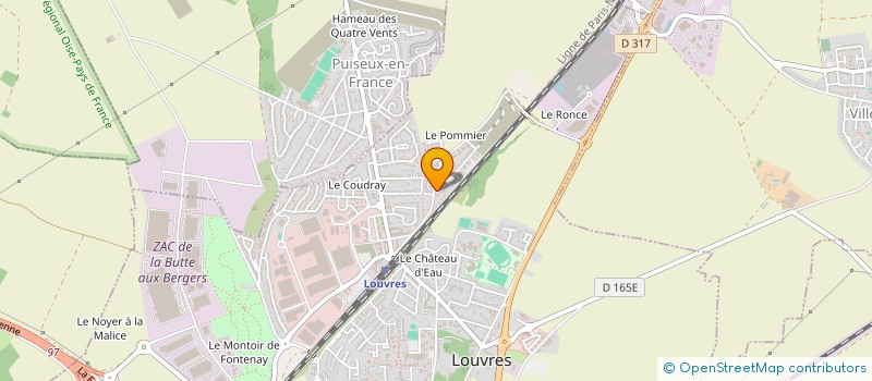 localisation de l'entreprise SCI HDE  LOUVRES