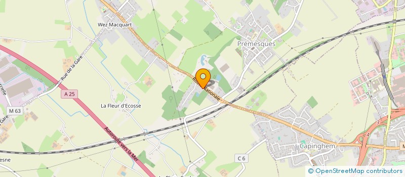 localisation de l'entreprise SCI HDG CORP  ENNETIERES-EN-WEPPES