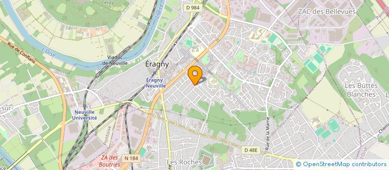 localisation de l'entreprise SCI HDL  ERAGNY