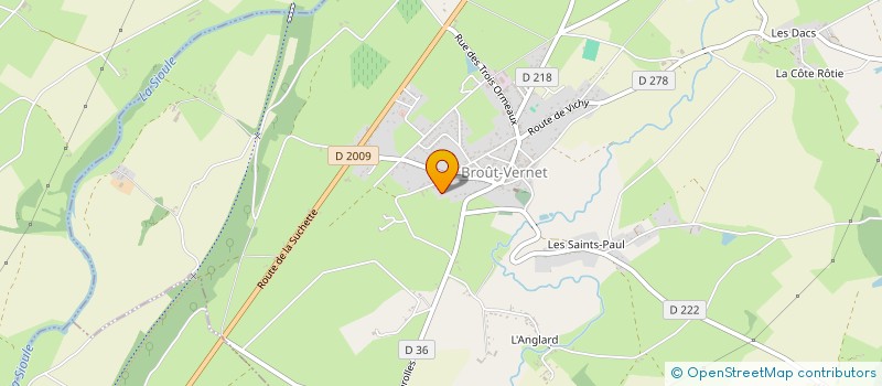 localisation de l'entreprise SCI HDL2  BROUT-VERNET