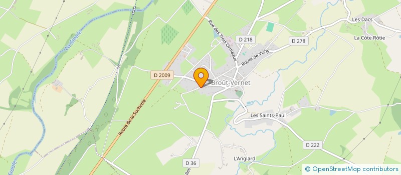 localisation de l'entreprise SCI HDL2 ST POURCAIN  BROUT-VERNET