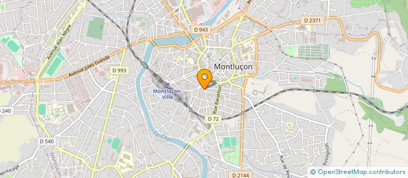 localisation de l'entreprise SCI HDLB à MONTLUCON