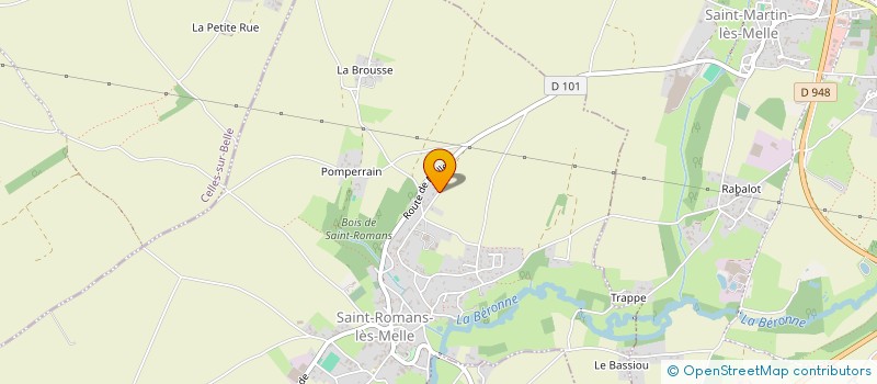 localisation de l'entreprise SCI HDLC  SAINT-ROMANS-LES-MELLE