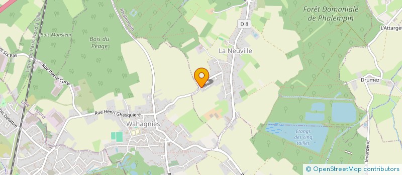 localisation de l'entreprise SCI HDSD  LA NEUVILLE