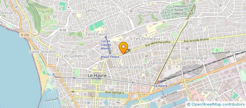 localisation de l'entreprise SCI HDV  LE HAVRE