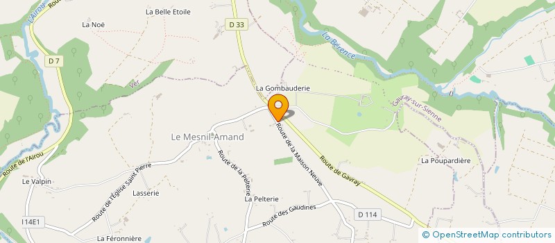 localisation de l'entreprise SCI HDV  GAVRAY-SUR-SIENNE