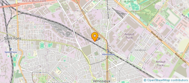 localisation de l'entreprise SCI HE  VENISSIEUX