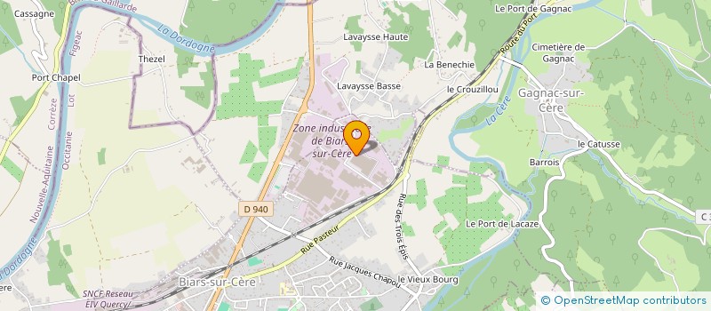 localisation de l'entreprise SCI HE  BIARS-SUR-CERE