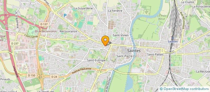 localisation de l'entreprise SCI HE ABBES  SAINTES