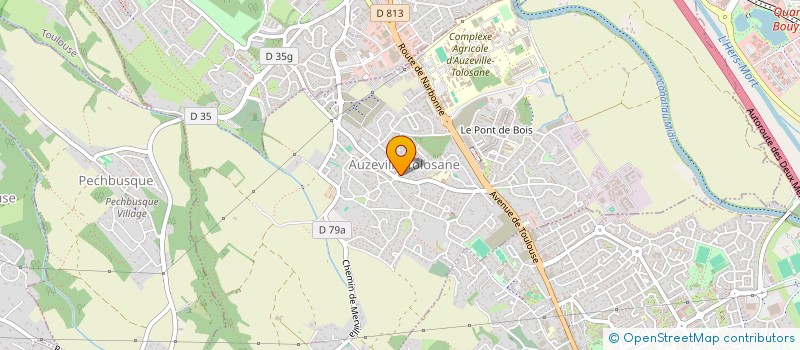 localisation de l'entreprise SCI HE-CY-P-  AUZEVILLE-TOLOSANE