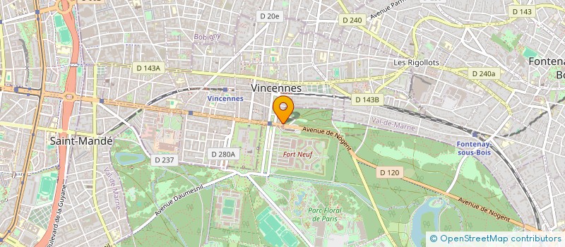 localisation de l'entreprise SCI HE-LAU à VINCENNES