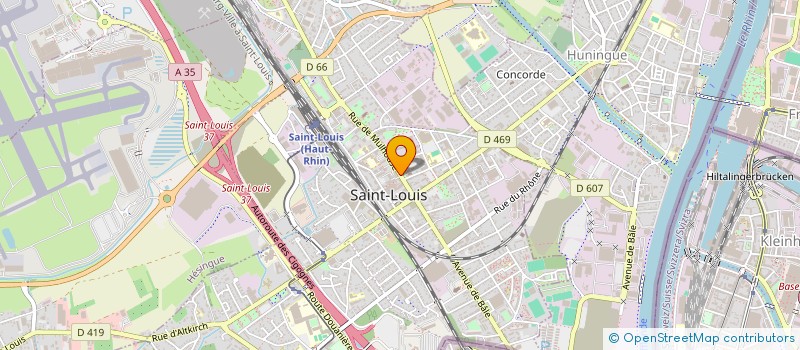 localisation de l'entreprise SCI HEANG  SAINT-LOUIS