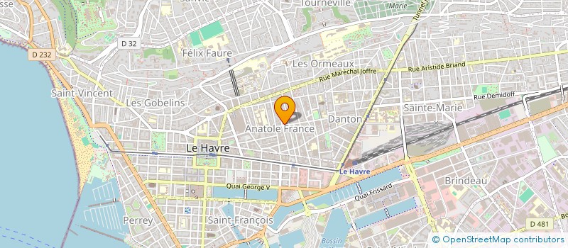 localisation de l'entreprise SCI HEBERT à LE HAVRE