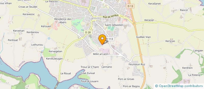 localisation de l'entreprise SCI HEBERT-GRALL  LANNILIS