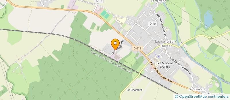 localisation de l'entreprise SCI HEBERT VALENTIN à LUSIGNY-SUR-BARSE