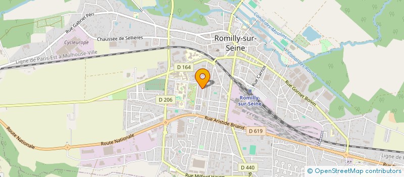 localisation de l'entreprise SCI HEBRA - ISREB  ROMILLY-SUR-SEINE