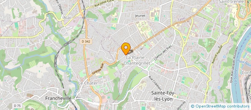 localisation de l'entreprise SCI HEBRIDES  SAINTE-FOY-LES-LYON