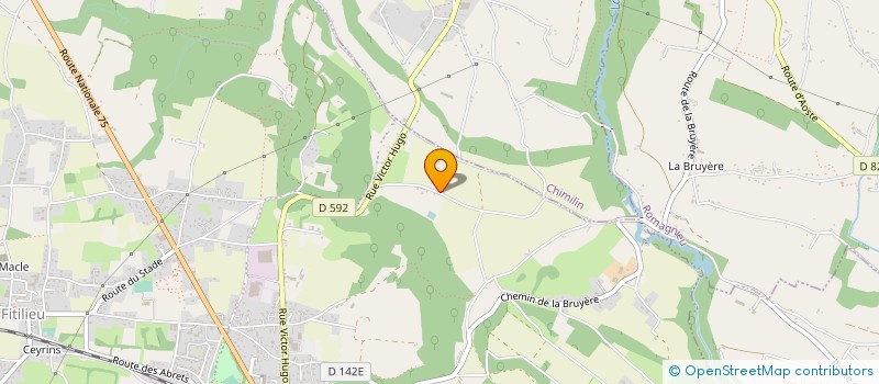 localisation de l'entreprise SCI HEC  LES ABRETS-EN-DAUPHINE