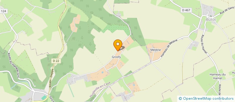 localisation de l'entreprise SCI HEC  HUGLEVILLE-EN-CAUX