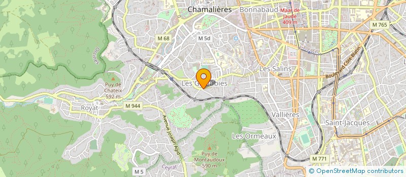 localisation de l'entreprise SCI HECANTE 2  CHAMALIERES