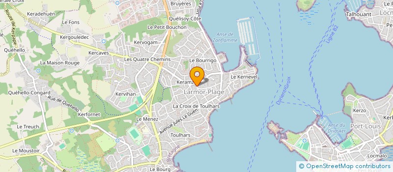 localisation de l'entreprise SCI HECATE D ARVOR à LARMOR-PLAGE