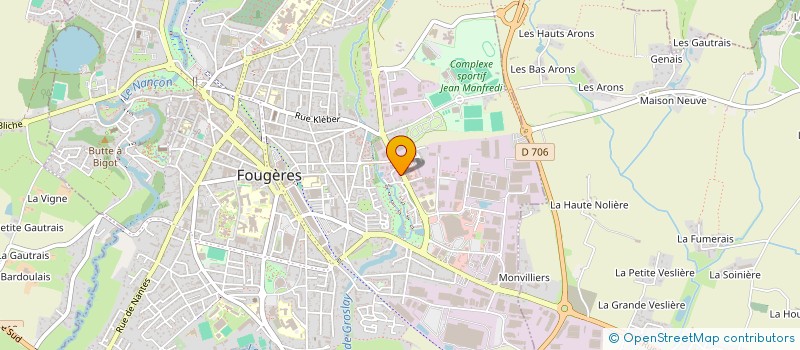 localisation de l'entreprise SCI HECATE JC  FOUGERES