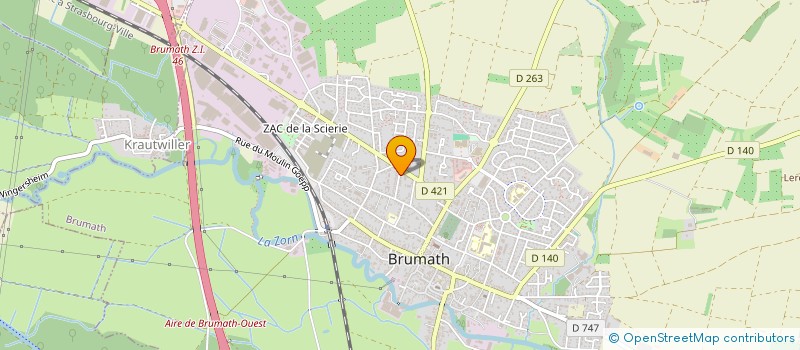 localisation de l'entreprise SCI HECHT  BRUMATH